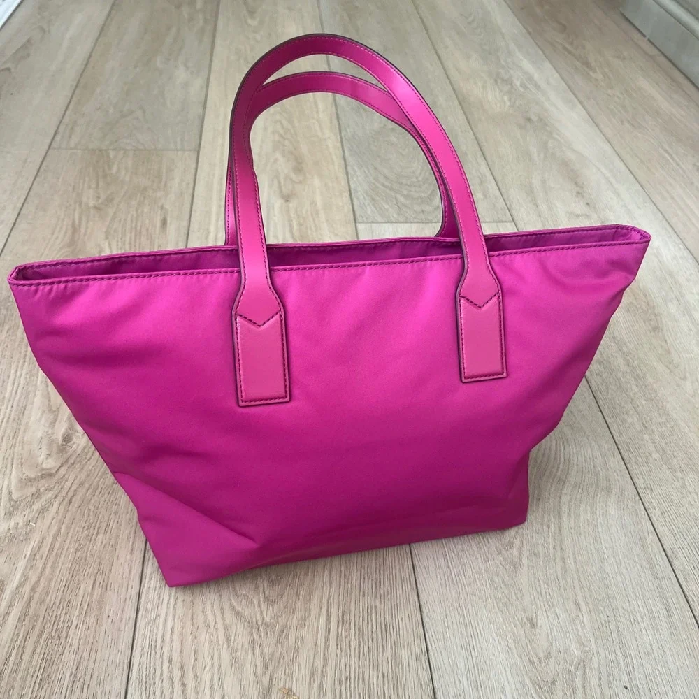 Marc Jacobs NWOT Wingman Nylon Tote in Pink w/Gold Hardware.